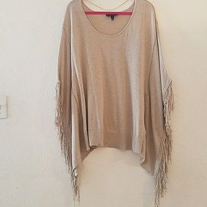 Tan Fringe sweater